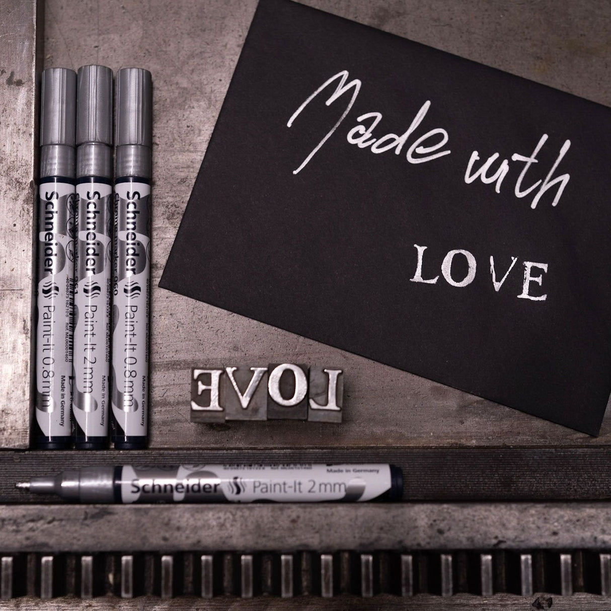 Scheider Marcador Metálico Cromado Paint-It 2 Chrome 0.8mm/2mm Estuche 2 Ud Surtido