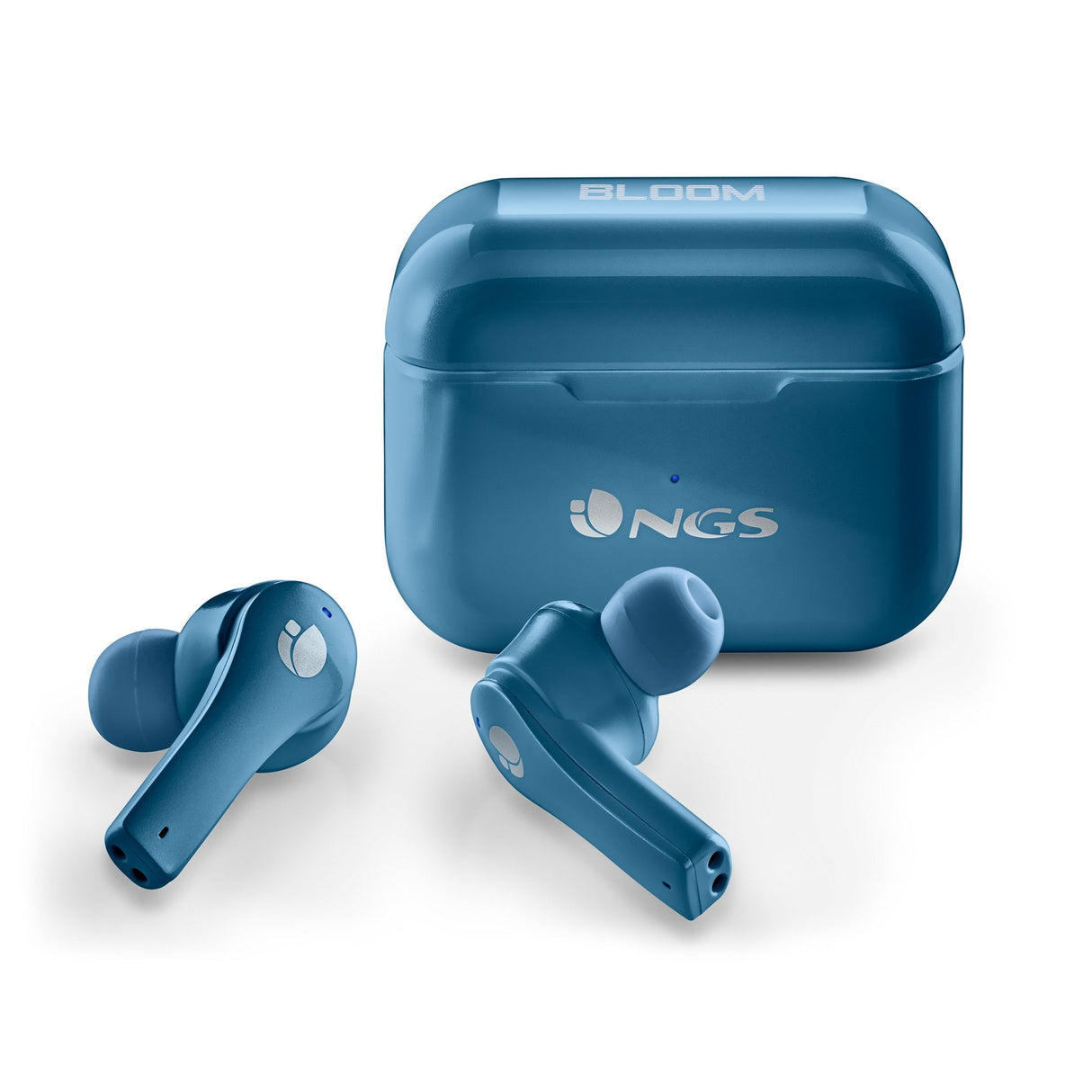 Auriculares Bluetooth Ngs Ártica Bloom Con Estuche De Carga Autonomía 6h Azules