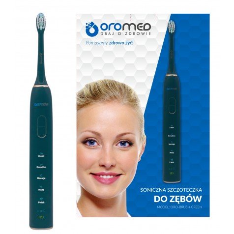 Cepillo De Dientes Eléctrico Oromed Oro-Brush Green Sónico Para Adultos
