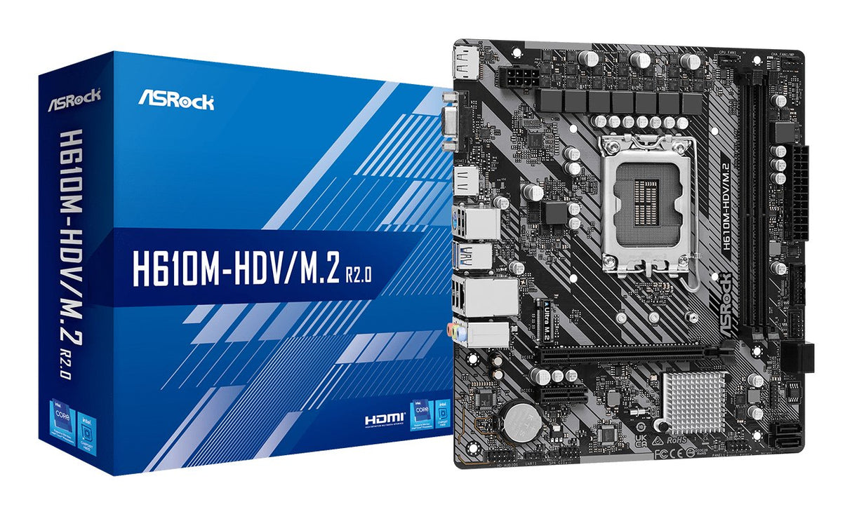 EAN 4710483939860 - Asrock H610M-HDV/M.2 R2.0 Intel H610 LGA 1700 micro ATX imagen 1