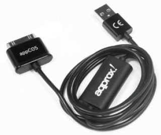 EAN 8435099513810 - Approx appC05 cable de teléfono móvil Negro 1 m USB A Samsung 30-pin imagen 1