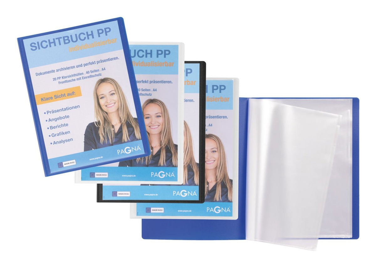 Pagna Office Sichtbuch Din A4, 20 Fundas Negro, 1 Unidades