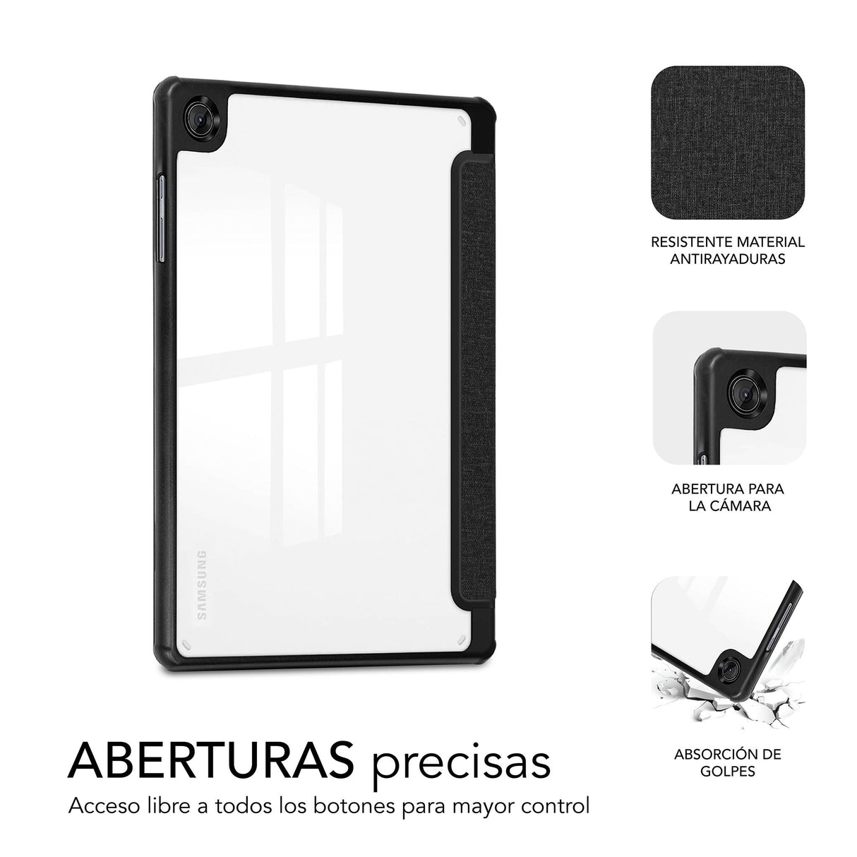 EAN 8436586743796 - SUBBLIM SUBCST-5SC041 funda para tablet 27,9 cm (11") Libro Negro imagen 3