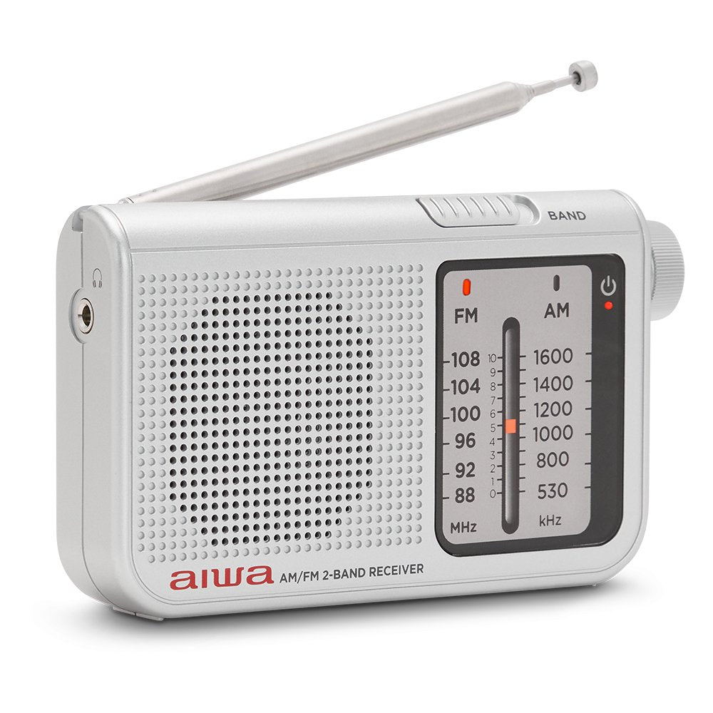 Radio Portátil Aiwa Rs-55sl Plata