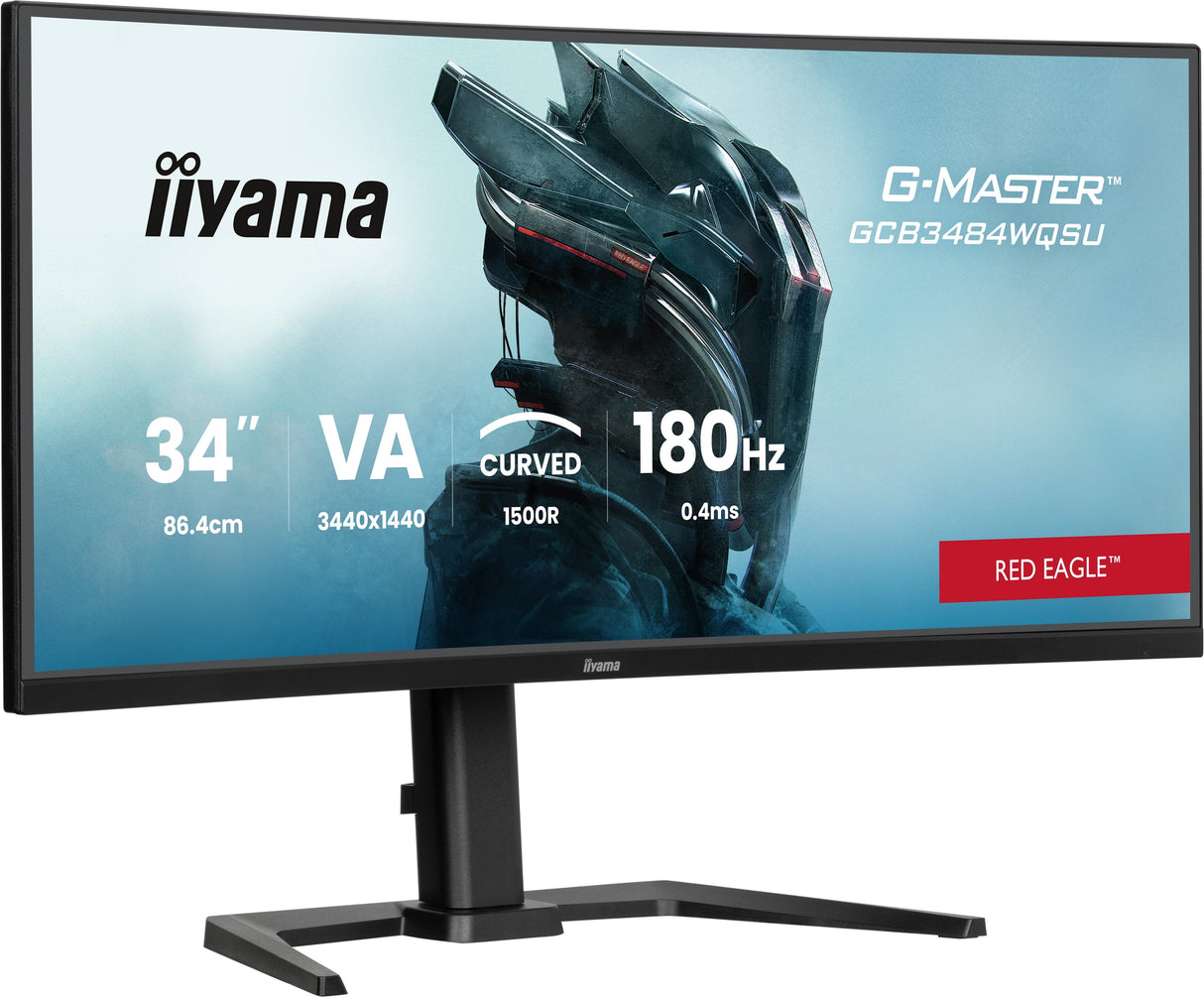 Monitor Gaming Iiyama 34" Gcb3484wqsu-B1 21:9 2xhdmi+2xdp+Usb-C Cu Negro