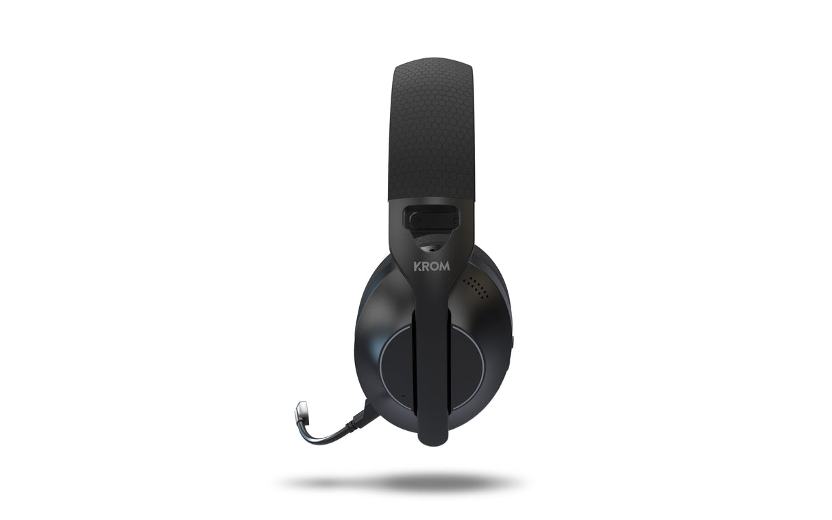 Auriculares Gaming Inalámbricos Con Micrófono Krom Phase Bluetooth Jack 3.5 Usb 2.0 Negros