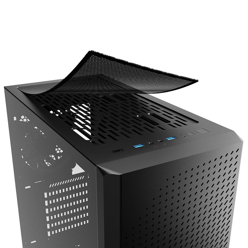 Caja Pc Sharkoon Atx Midi Vs9 Rgb Negra 4044951039111