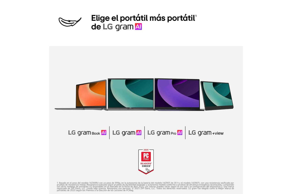 EAN 8806096571385 - LG Gram Pro 16Z90TR Copilot+ PC Intel Core Ultra 7 255H Portátil 40,6 cm (16") WQXGA 32 GB LPDDR5x-SDRAM imagen 13