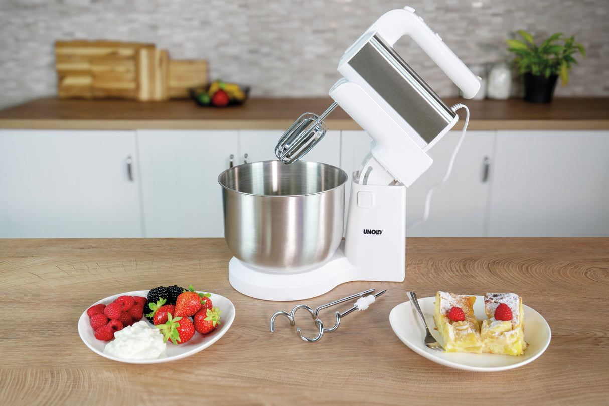 Unold Hand Blender Con Mixing Bowl Hannah White Silver (78720)