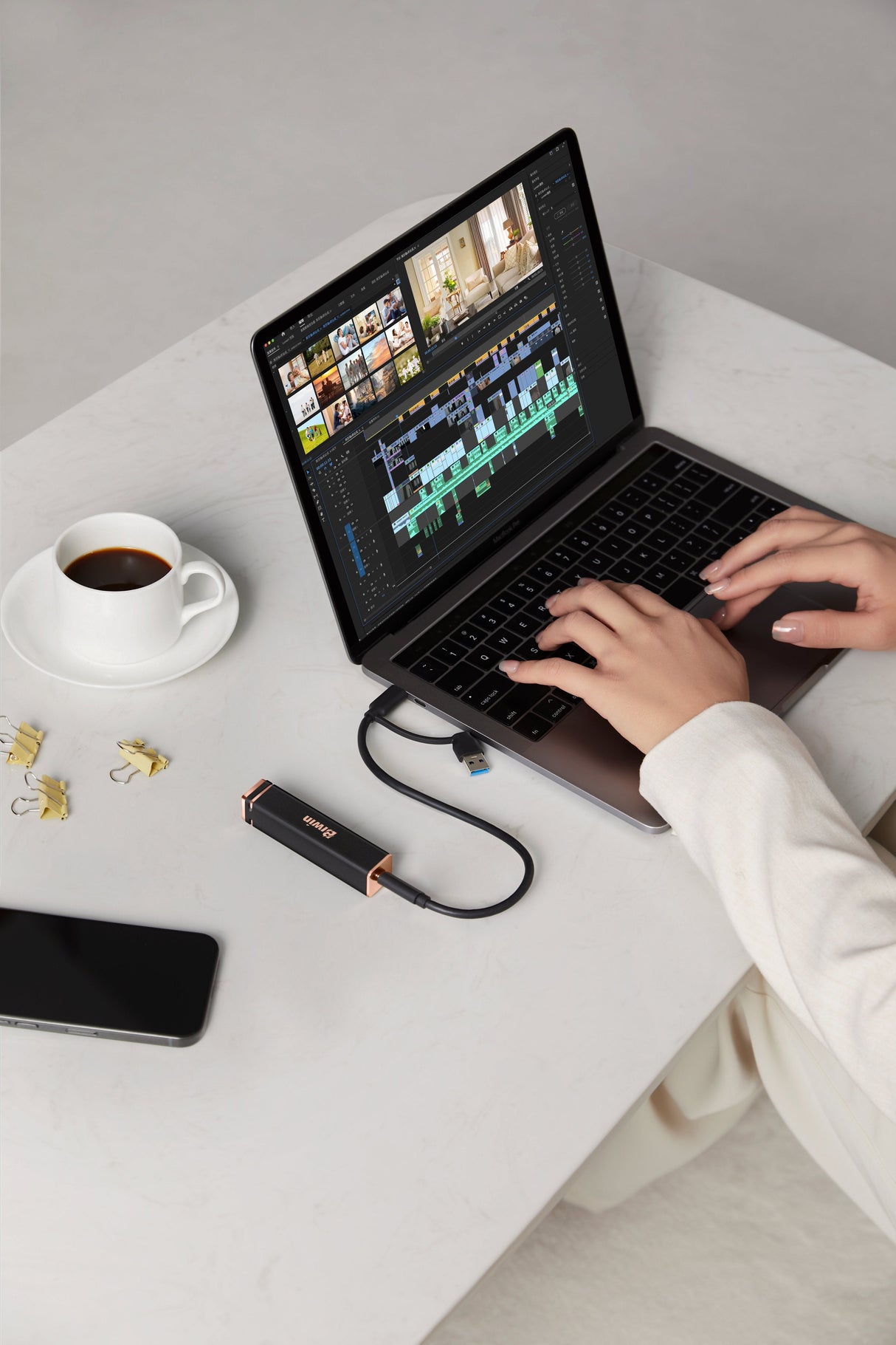 EAN 6955914622159 - Biwin PD2000 4 TB USB Tipo C USB 3.2 Gen 2x2 Negro imagen 12