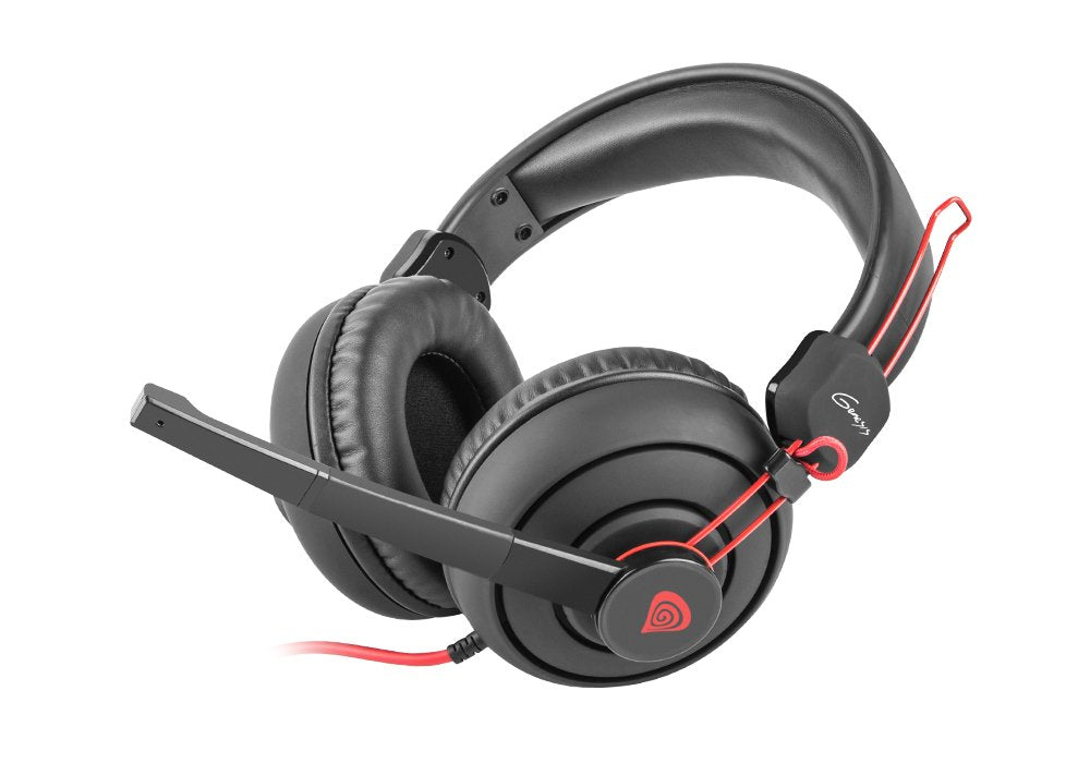 Natec Genesis H70 Auriculares Diadema Negro, Rojo