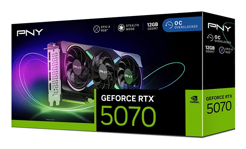 EAN 0751492794440 - PNY GeForce RTX 5070 EPIC-X RGB OC NVIDIA 12 GB GDDR7 imagen 11