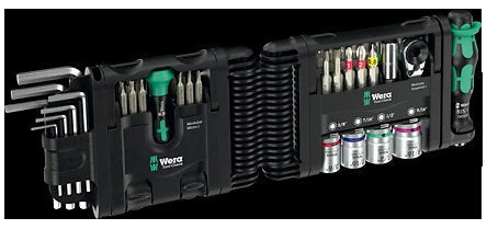 Wera Tool-Check Modular Set Imperial 1, Con 3 Módulos De Herramienta, Conjunto De Bits Negro/Verde, 50 Partes, Personalizado, Incl. Ratchet De Bits De 1/4 ", Tecla De Ángulo 05049025001
