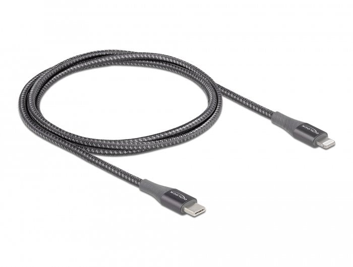 Delock Cable Datos Y Carga Usb Tipo-C A Lightning Para Apple 1 M Mfi