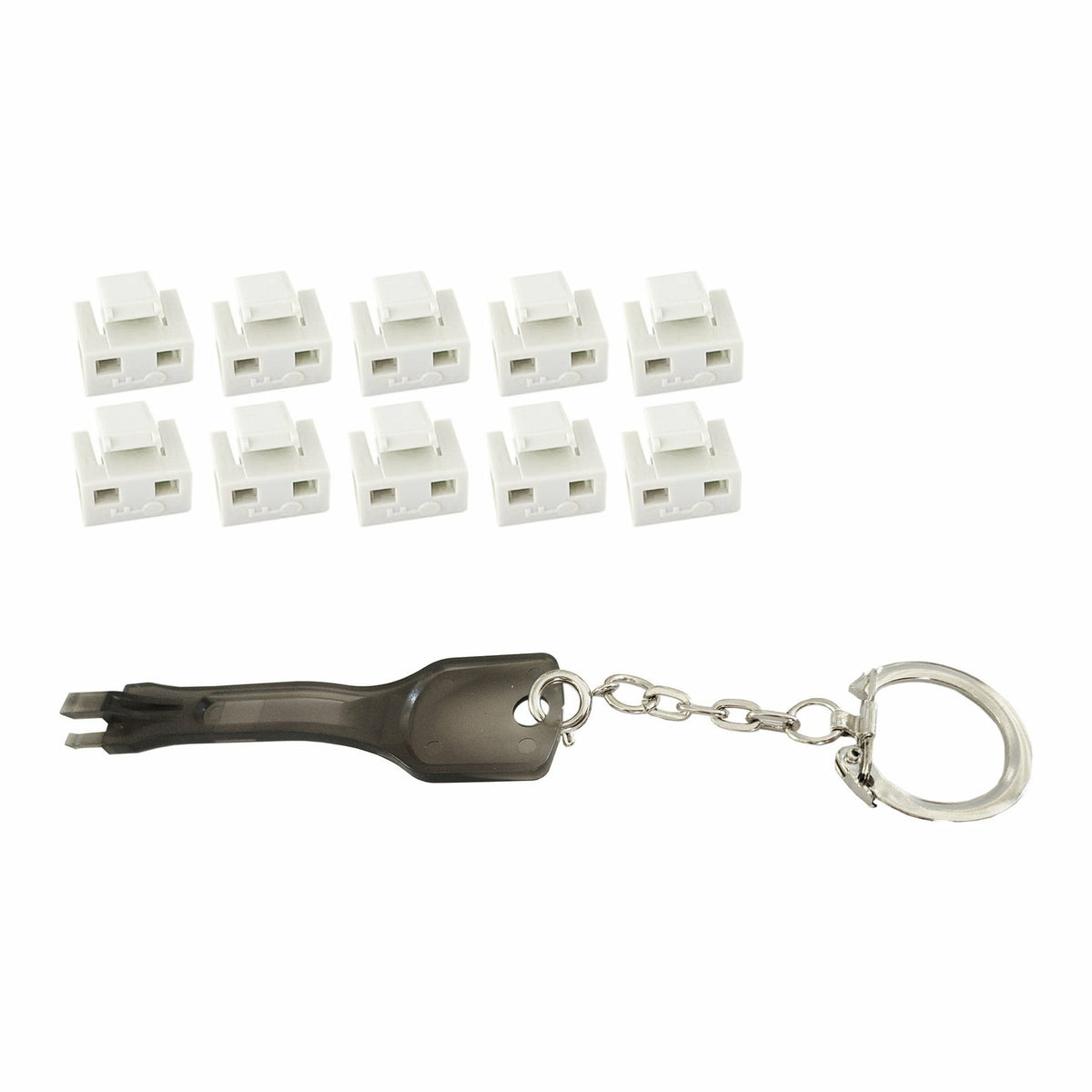 Rj45-Port Blocker Set Mit Schlüssel Blanco