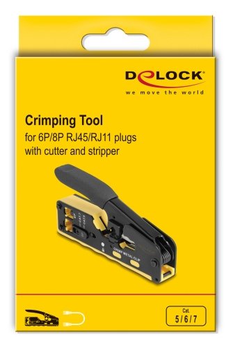 Alicates De Crimpado Para 6p 8p Rj45 Rj11 Conector Macho Cat. 5 6 7 Con Klinge Y Abisolierer