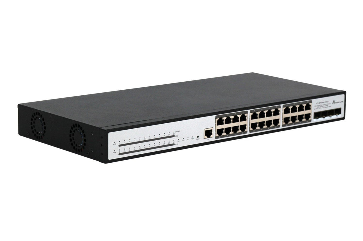 Extralink Ex.19737 Switch Gestionado L3 Gigabit Ethernet (10/100/1000) Energía Sobre Ethernet (Poe) 1u Blanco
