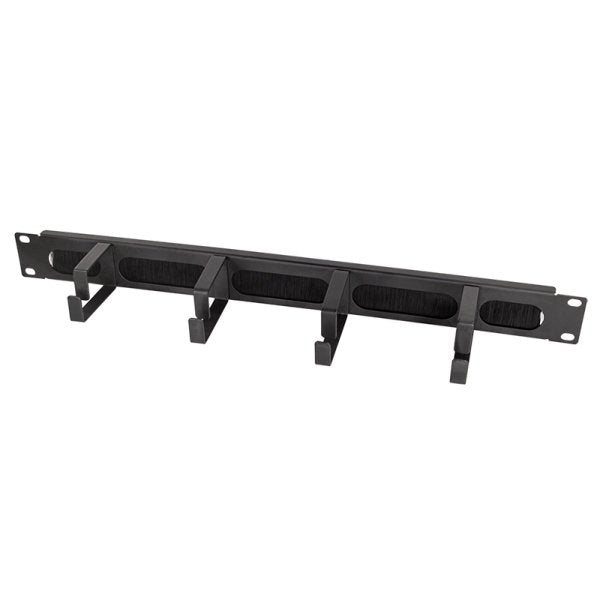 Panel De Gemión De Cables Logilink De 19", 4 Soportes De Acero Y Tira De Cepillos