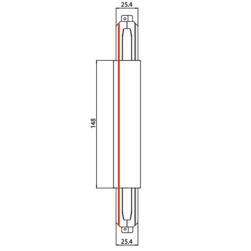 Brumberg 87124070 Mitteleinspeisung 3-Ph.-Stromschiene Onetrack Dali Schaltb. Weiss