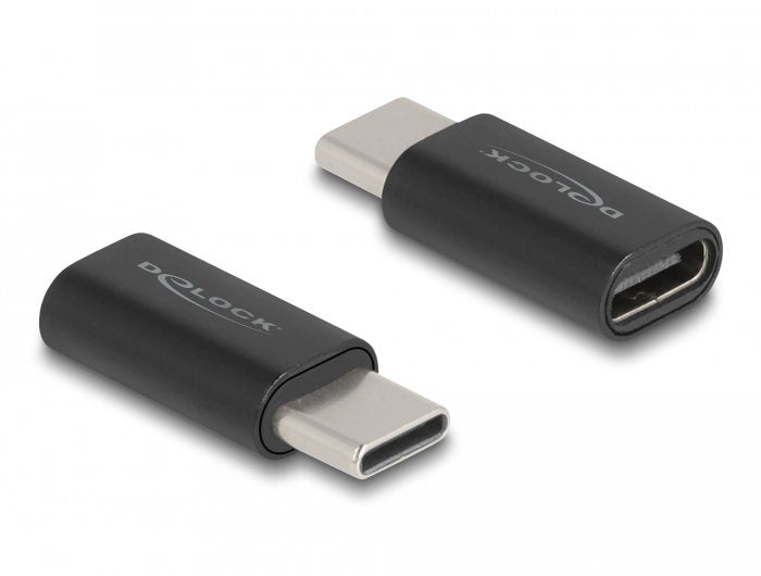 Delock 60034 Adaptador Superspeed Usb 10 Gbps (Usb 3.2 Gen 2) Usb Type-C Macho A Puerto Hembra De Ahorro De Energía Negro