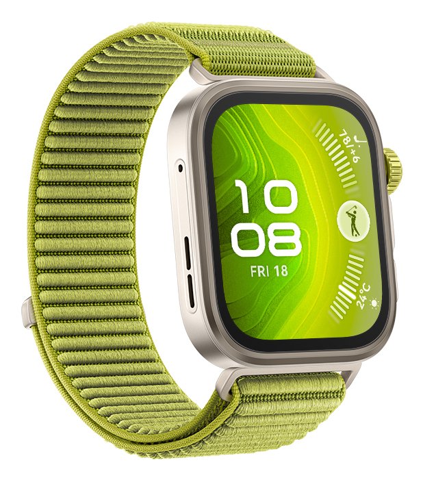 Smartwatch Huawei Watch Fit4 Pro, 3d Woven Verde Strap, Titanium Body, Seiya-B29