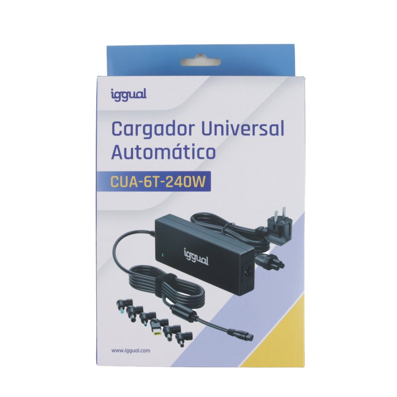 EAN 8435364320495 - iggual CUA-6T-240W adaptador e inversor de corriente Interior Negro imagen 8