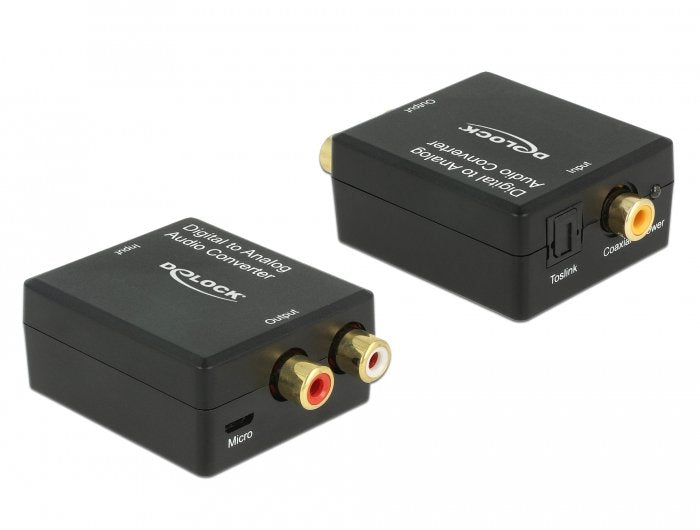 EAN 4043619634774 - DeLOCK 63477 convertidor de audio Negro imagen 1
