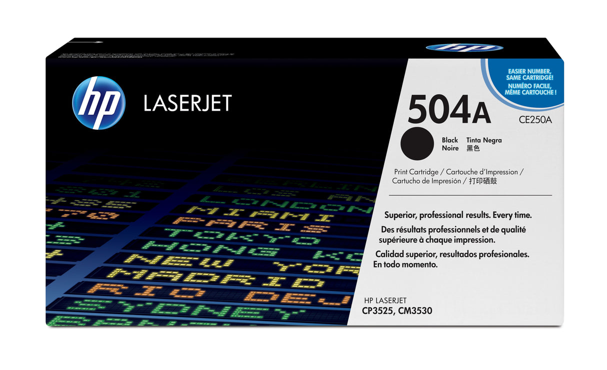 EAN 0883585595686 - HP 504A Black Original LaserJet Toner Cartridge cartucho de tóner 1 pieza(s) imagen 1