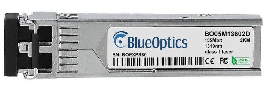 Blueoptics Hpe X110 Jd102b Blueoptics Bo05m13602d Sfp Transceiver, 100base-Fx, Multimode Fiber, 1310nm, 2km, Sgmii, Gigabit Port Compatible