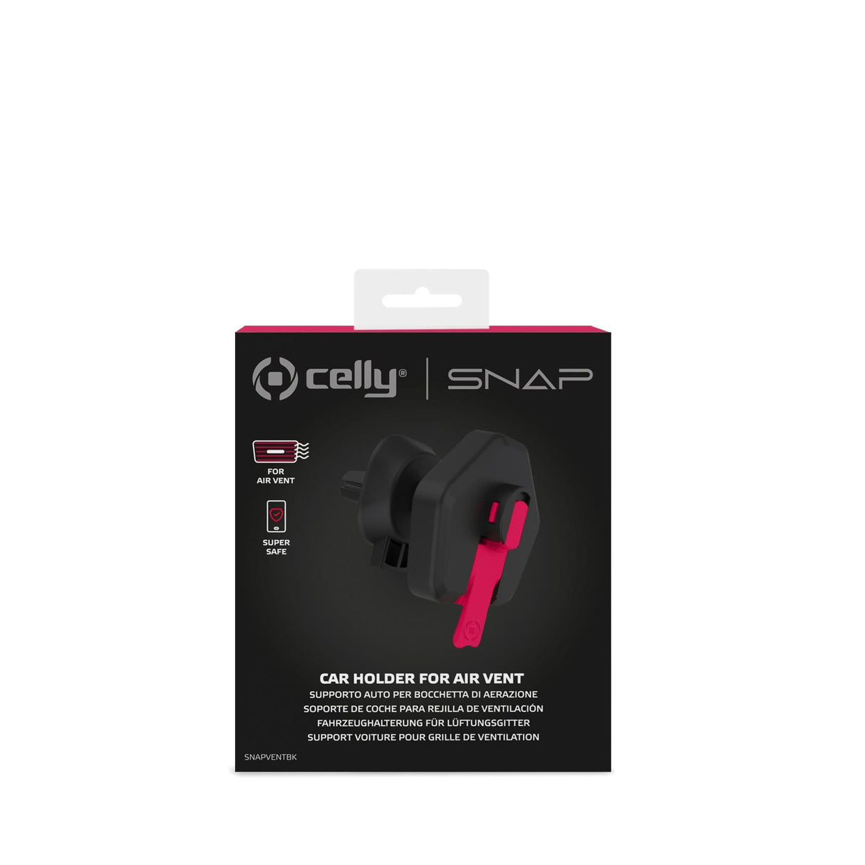 EAN 8021735195313 - Celly SNAPVENT Soporte pasivo Teléfono móvil/smartphone Negro imagen 6