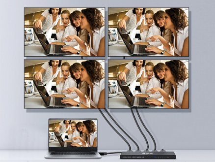 Equip Hdmi Splitter 2.0 4 Port Ultra Slim 4k/60hz Negro