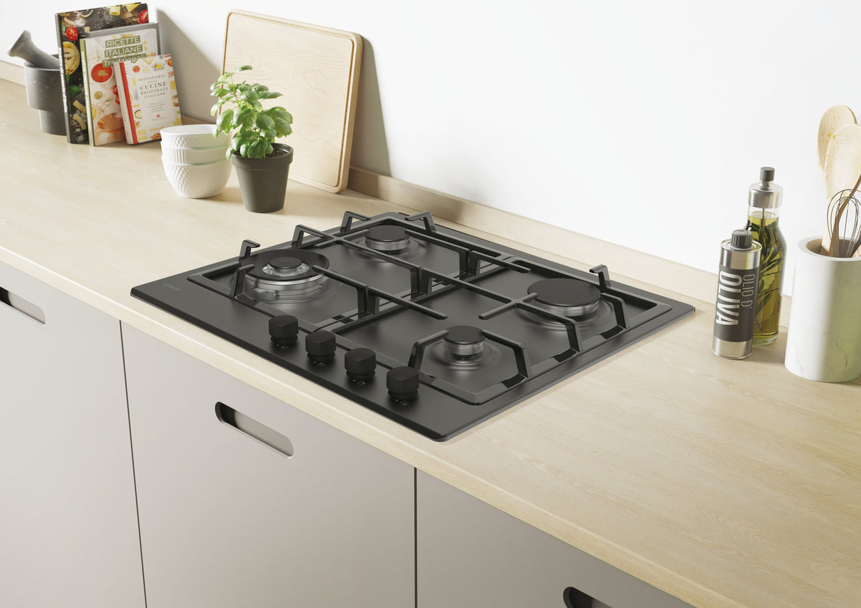 Candy Idea Chg6bfb4wb Negro Integrado 60 Cm Encimera De Gas 4 Zona(S)