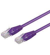 Cable Cat 6 Patch , U/Utp, Violet, 10 M - Cca Material