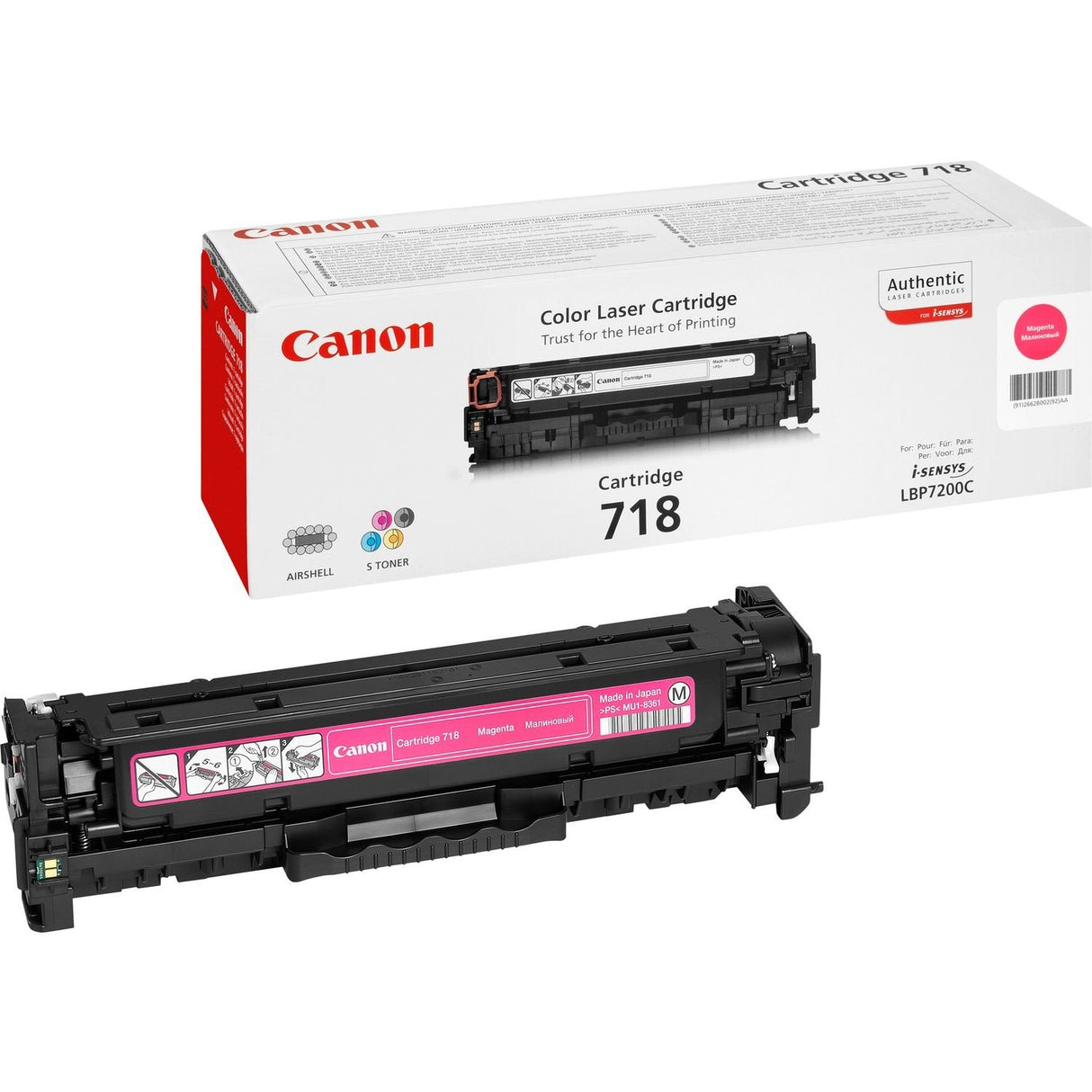 Canon Tóner Magenta 718 M 2660b002 2900 Copias