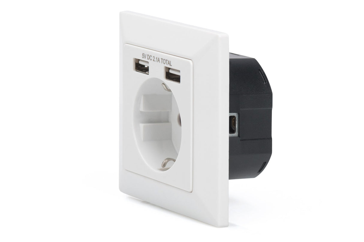 EAN 4016032443193 - Digitus DA-70613 toma de corriente 2x USB Blanco imagen 6