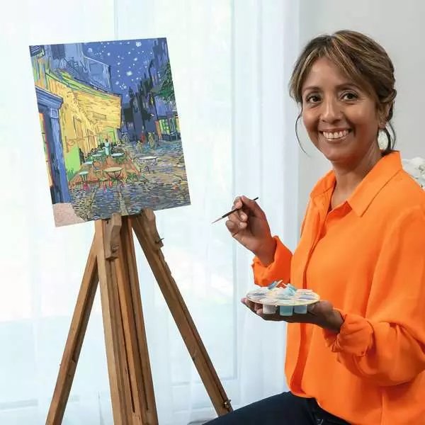 Colección De Arte De Ravensburger Ceart - Café Terrace At Night (Van Gogh), Pintura 23519