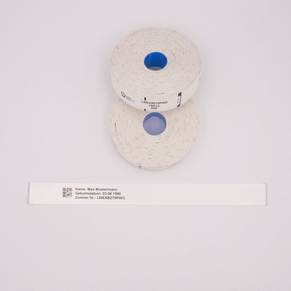 Brojoher Patientenarmbänder Erwachsen Blanco 27 9cm 200 Mck. Rolle