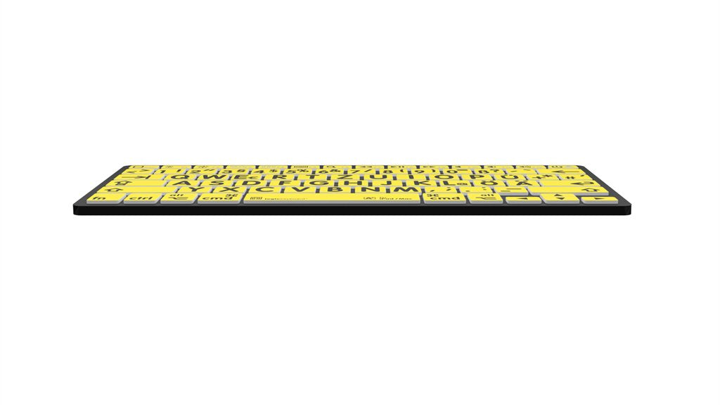 EAN 5707795011581 - Logickeyboard LKB-LPBY-BTON-DE teclado Médico Bluetooth QWERTZ Alemán Negro, Amarillo imagen 4