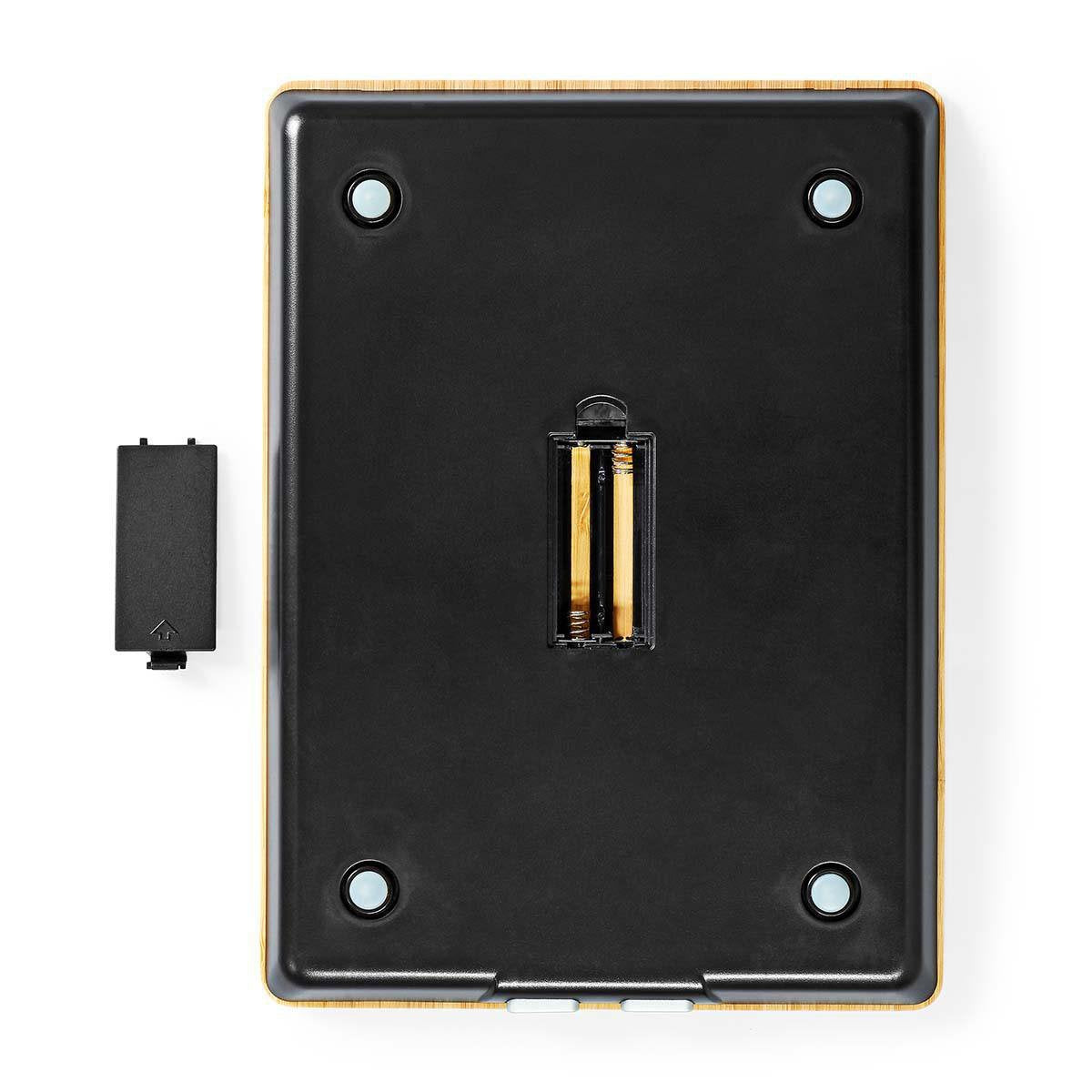 Nedis Bascula De Cocina Digital Madera / Plastico Marron