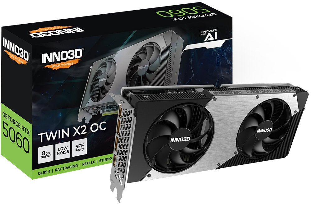 EAN 8886307701152 - INNO3D GeForce RTX 5060 Twin X2 OC NVIDIA 8 GB GDDR7 imagen 3