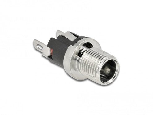 Conector Dc 5,5 X 2,1 X 12,0 Mm Conector Hembra Para Montaje Versión Soldable
