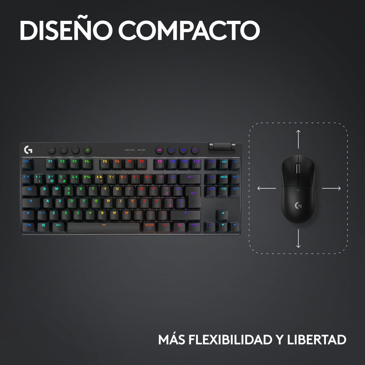 EAN 5099206113398 - Logitech G 920-012129 teclado Juego RF Wireless + Bluetooth QWERTY Español Negro imagen 11