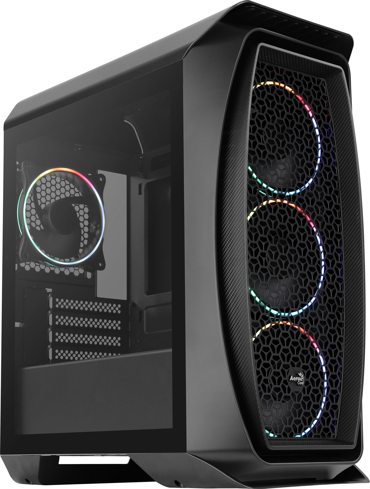 Caja Pc Aerocool Aero One Mini Eclipse Black 2*Usb 3.0 Hd Audio+Mic Soporta Refrigeración Líquida Micro Atx/ Mini Itx