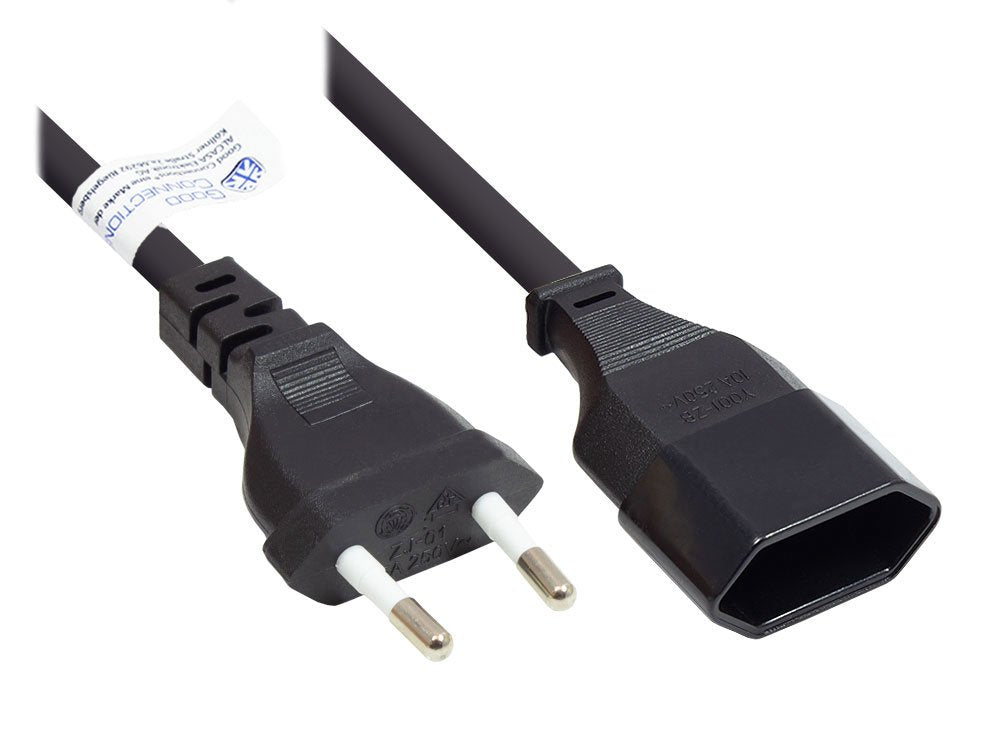 Good Connections Euro-Extensión Negro 3m
