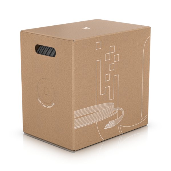 Bobina Cable De Red 305m Cat6 Ubiquiti Uc-C6-Cmp Unifi Utp Plenum Cobre Interior Blanco