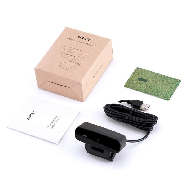 Cámara Web Aukey Pc-W3s 2 Mp 1920 X 1080 Pixeles Usb 2.0 Negro