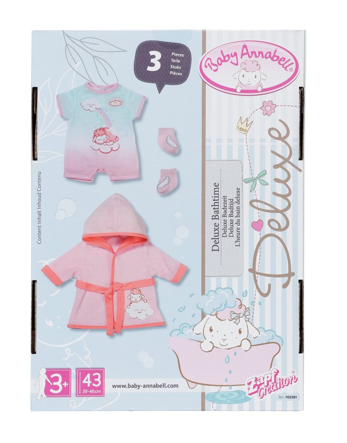 Accesorios Para Muñecas Zapf Creation Baby Annabell® Deluxe Hora Del Baño 43cm