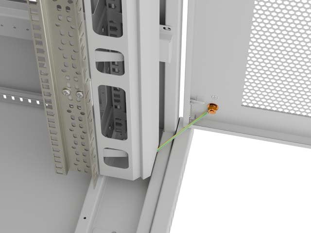 Szafa Instalacyjna Rack Stojaca 19" 47u 800x1200 Szara Drzwi Perforowane Lcd ( Flat Pack) V2