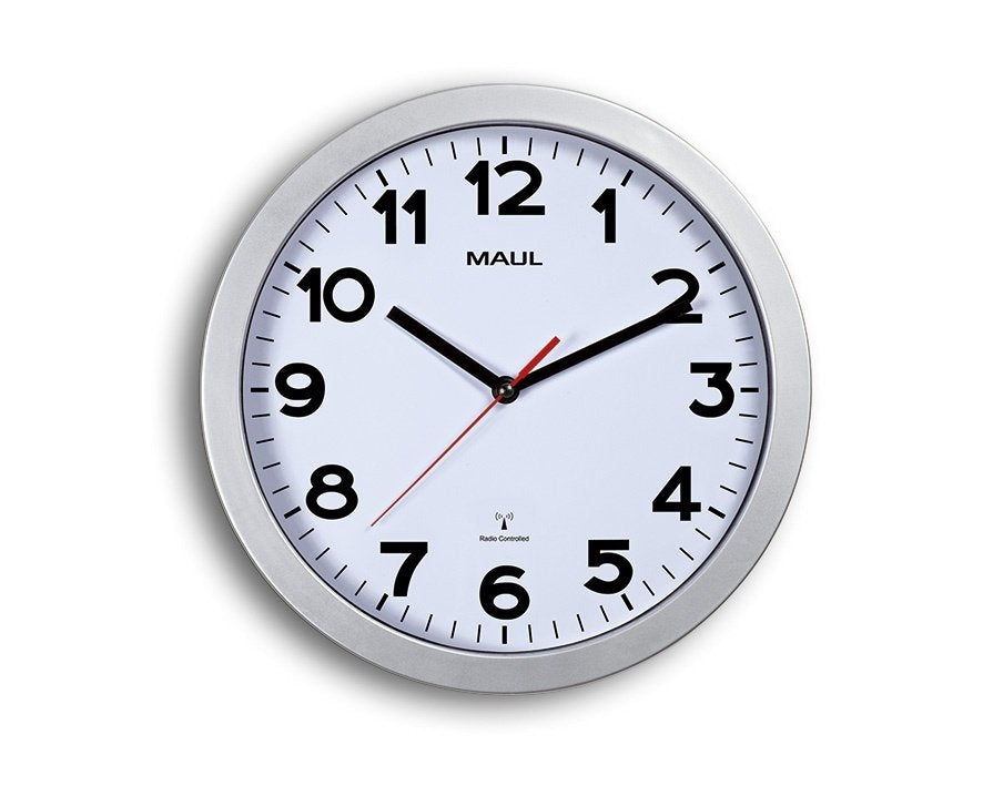 Maul 9053095 Reloj De Mesa O Pared Círculo Blanco
