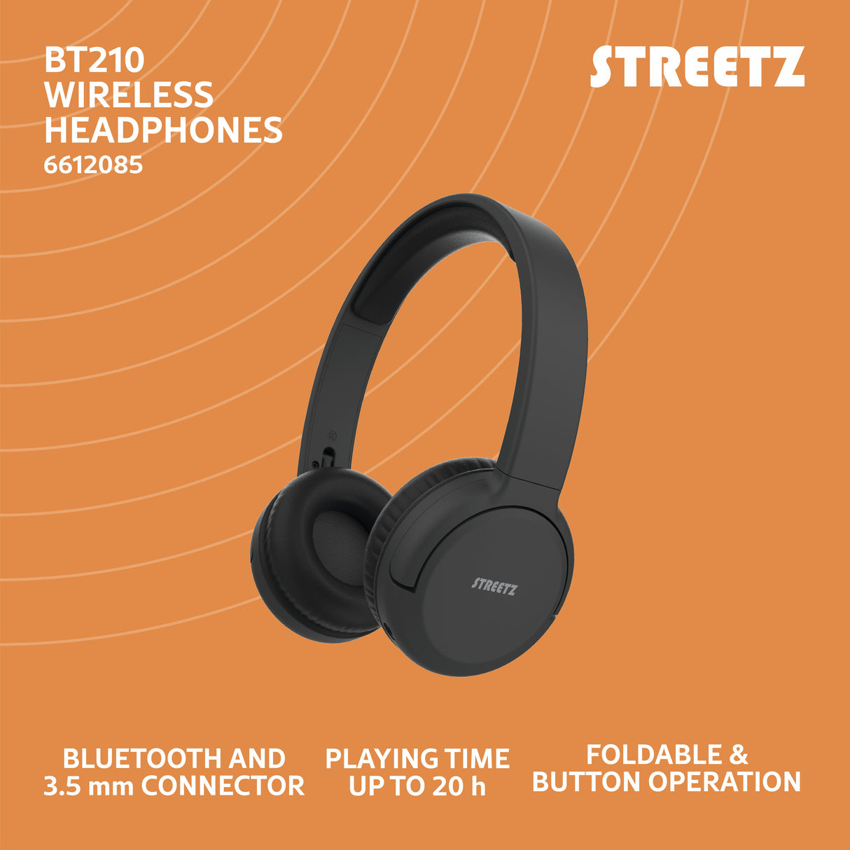 EAN 7333048068118 - Streetz BT210-BLK auricular y casco Auriculares Inalámbrico y alámbrico Diadema Llamadas/Música Bluetooth imagen 7